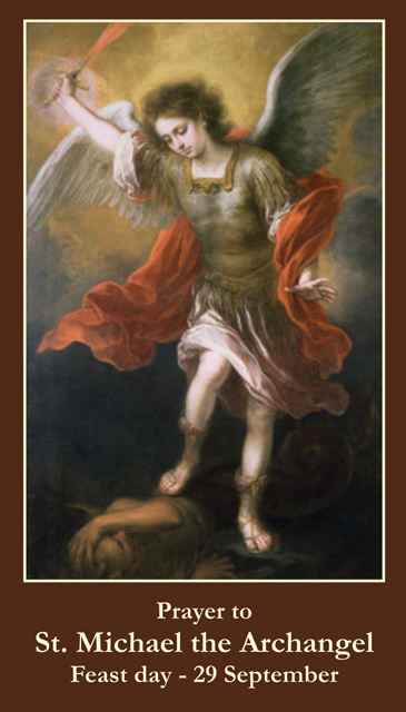 St. Michael the Archangel Prayer Card